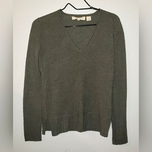 Inhabit 100% Cashmere Olive Dark Green Sweater Size Small